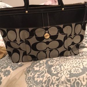 Black coach purse